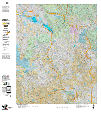 Colorado Unit 581 Elk Concentrations on a Land Ownership Base, the Hybrid Preview 1