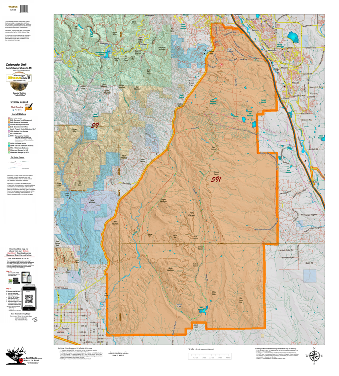 Colorado Unit 591 Elk Concentrations on a Land Ownership Base, the ...