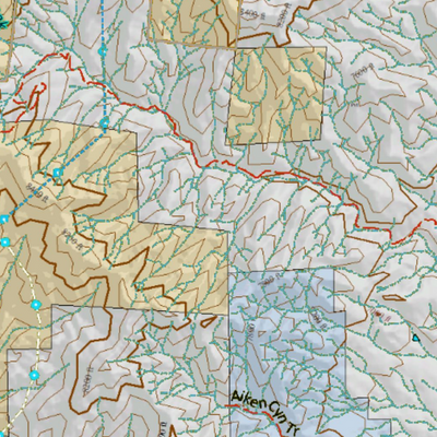 Colorado Unit 591 Elk Concentrations on a Land Ownership Base, the Hybrid Preview 3