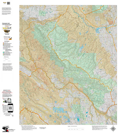 Colorado Unit 61 Elk Concentrations on a Land Ownership Base, the Hybrid Preview 1
