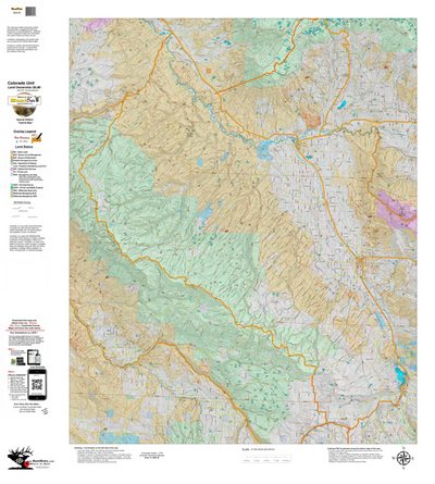 Colorado Unit 62 Elk Concentrations on a Land Ownership Base, the Hybrid Preview 1
