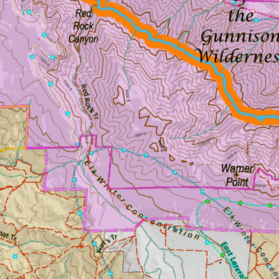 Colorado Unit 64 Elk Concentrations on a Land Ownership Base, the Hybrid Preview 2