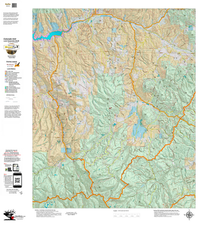 Colorado Unit 67 Elk Concentrations on a Land Ownership Base, the Hybrid Preview 1