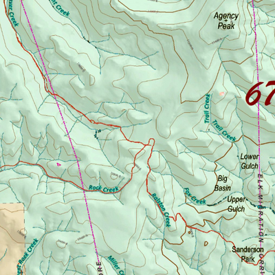 Colorado Unit 67 Elk Concentrations on a Land Ownership Base, the Hybrid Preview 2