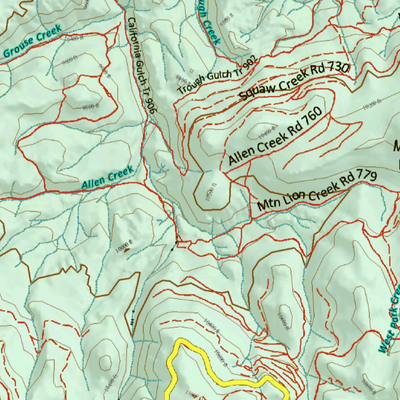 Colorado Unit 68 Elk Concentrations on a Land Ownership Base, the Hybrid Preview 2