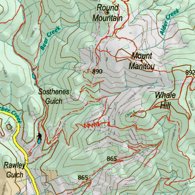 Colorado Unit 681 Elk Concentrations on a Land Ownership Base, the Hybrid Preview 3