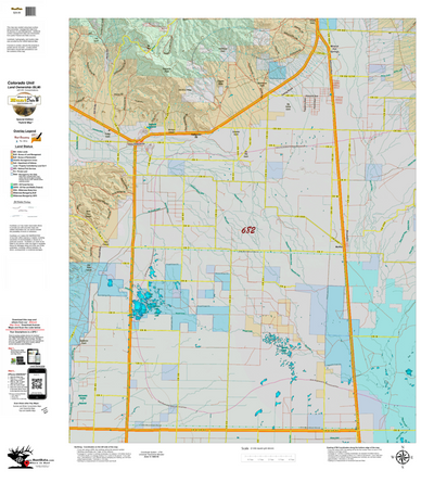 Colorado Unit 682 Elk Concentrations on a Land Ownership Base, the Hybrid Preview 1