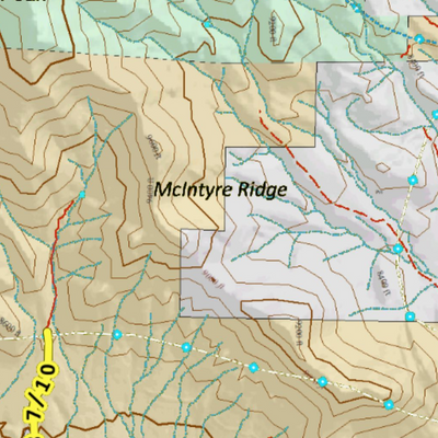 Colorado Unit 682 Elk Concentrations on a Land Ownership Base, the Hybrid Preview 3