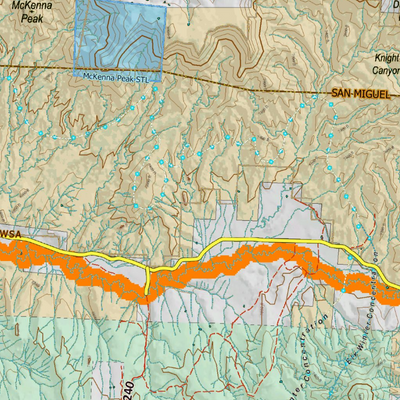 Colorado Unit 711 Elk Concentrations on a Land Ownership Base, the Hybrid Preview 3
