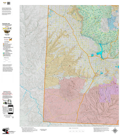 Colorado Unit 72 Elk Concentrations on a Land Ownership Base, the Hybrid Preview 1
