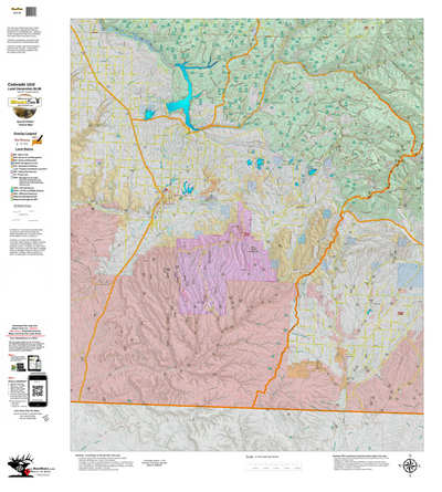 Colorado Unit 73 Elk Concentrations on a Land Ownership Base, the Hybrid Preview 1