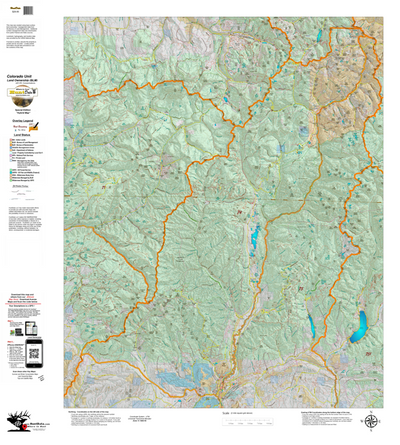 Colorado Unit 74 Elk Concentrations on a Land Ownership Base, the Hybrid Preview 1