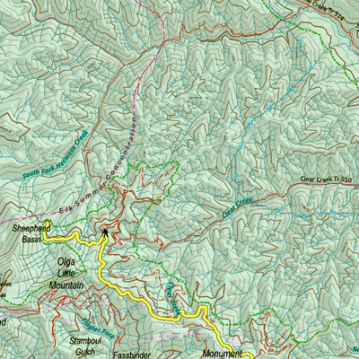 Colorado Unit 74 Elk Concentrations on a Land Ownership Base, the Hybrid Preview 3
