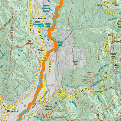 Colorado Unit 75 Elk Concentrations on a Land Ownership Base, the Hybrid Preview 2