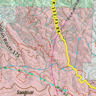 Colorado Unit 771 Elk Concentrations on a Land Ownership Base, the Hybrid Preview 2