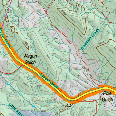 Colorado Unit 771 Elk Concentrations on a Land Ownership Base, the Hybrid Preview 3