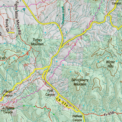 Colorado Unit 78 Elk Concentrations on a Land Ownership Base, the Hybrid Preview 3