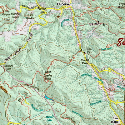 Colorado Unit 84 Elk Concentrations on a Land Ownership Base, the Hybrid Preview 2