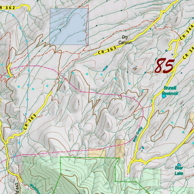 Colorado Unit 85 Elk Concentrations on a Land Ownership Base, the Hybrid Preview 2