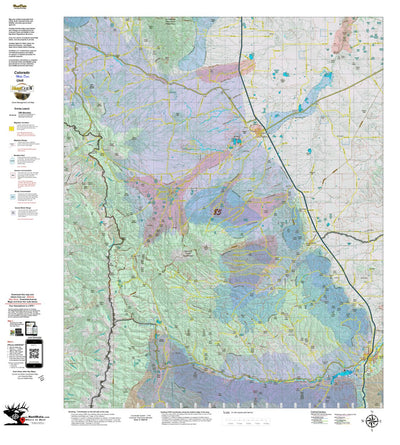 Colorado HuntData LLC Colorado Unit 85 Mule Deer Concentrations digital map
