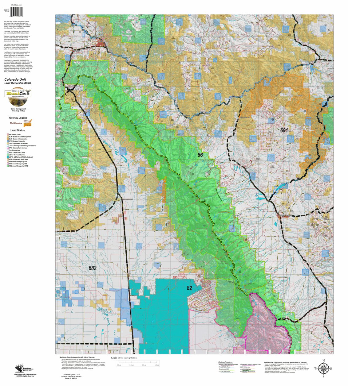 Colorado_Unit_86_Landownership Map by Colorado HuntData LLC | Avenza Maps