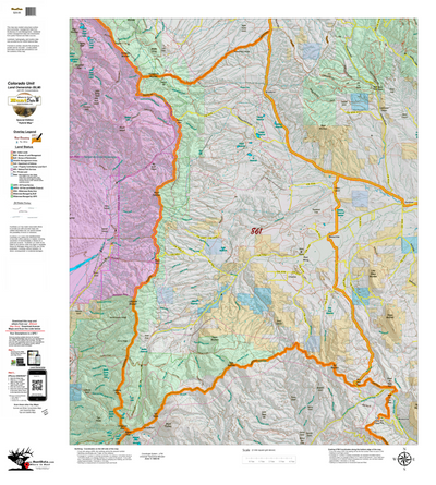 Colorado Unit 861 Elk Concentrations on a Land Ownership Base, the Hybrid Preview 1