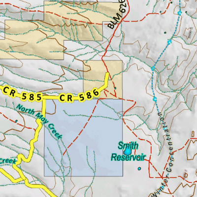 Colorado Unit 861 Elk Concentrations on a Land Ownership Base, the Hybrid Preview 2