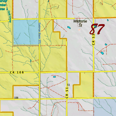 Colorado Unit 87 Elk Concentrations on a Land Ownership Base, the Hybrid Preview 2