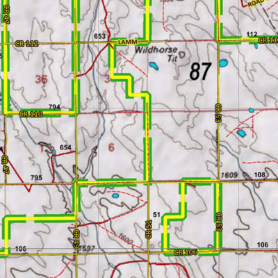 Colorado HuntData LLC Colorado Unit 87 Mule Deer Summer, Winter Concentration Map digital map
