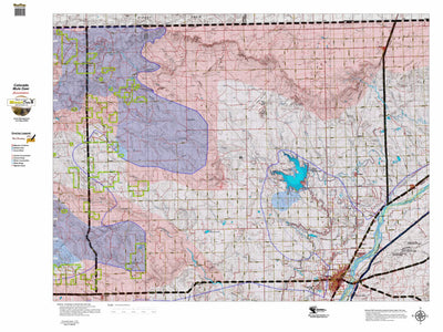 Colorado HuntData LLC Colorado Unit 89 Mule Deer Summer, Winter Concentration Map digital map