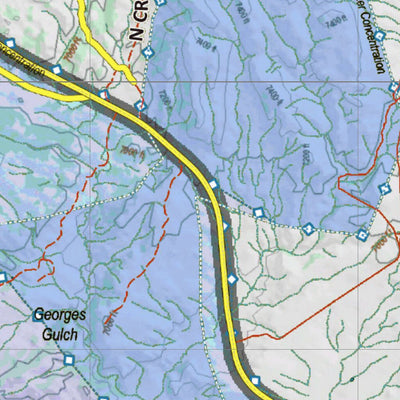 Colorado HuntData LLC Colorado Unit 9 Mule Deer Concentrations digital map