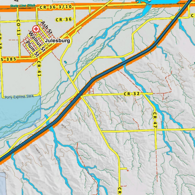 Colorado Unit 93 Elk Concentrations on a Land Ownership Base, the Hybrid Preview 3