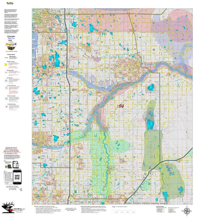 Colorado HuntData LLC Colorado Unit 94 Mule Deer Concentrations digital map