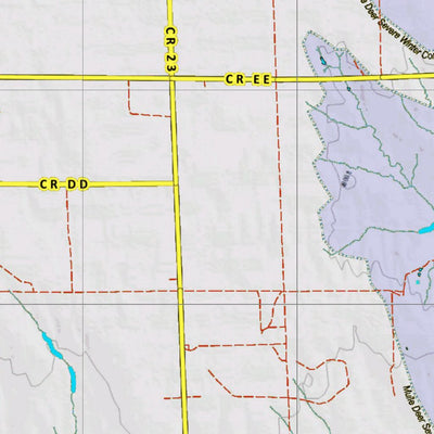 Colorado HuntData LLC Colorado Unit 96 Mule Deer Concentrations digital map