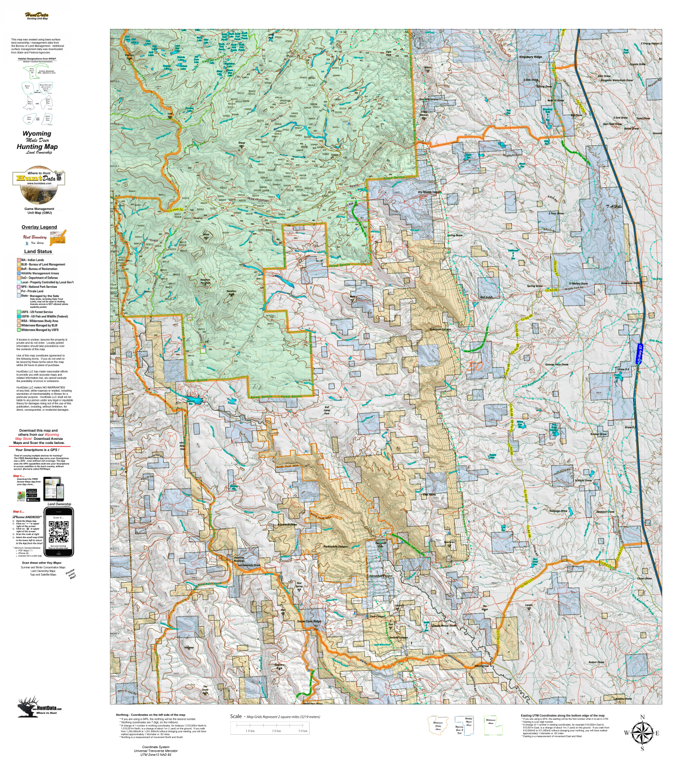 Wy Mule Deer Unit 30 Concentrations and Land Ownership Map by Colorado ...