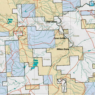 Wy Mule Deer Unit 34 Concentrations and Land Ownership Preview 2