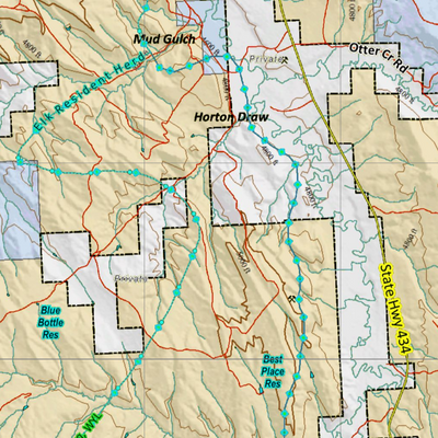 Wy Mule Deer Unit 40 Concentrations and Land Ownership Preview 2