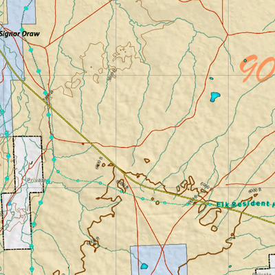 Wy Mule Deer Unit 90 Concentrations and Land Ownership Preview 2