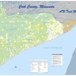 Cook County, Minnesota Cook County Minnesota ATV Trail Map digital map