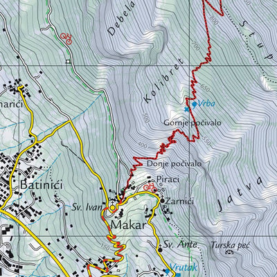Croatian Mountain Rescue Service - HGSS Makarska digital map
