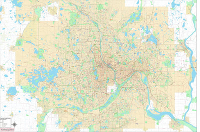 Crossover Ventures LLC Twin Cities Bike Map digital map