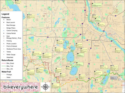 Crossover Ventures LLC Twin Cities Paddlesports Sampler digital map