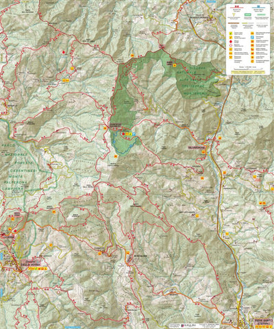 D.R.E.Am. Italia Carta dei Sentieri della Riserva Naturale Alta Valle del Tevere Montenero digital map