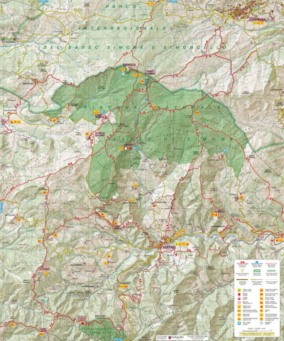 D.R.E.Am. Italia Carta dei Sentieri della Riserva Naturale Sasso Simone Simoncello digital map