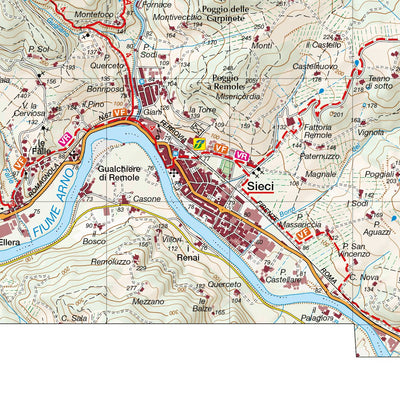 D.R.E.Am. Italia FIRENZE - VAL di SIEVE digital map