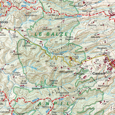 D.R.E.Am. Italia FIRENZE - VAL di SIEVE digital map