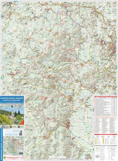 D.R.E.Am. Italia Montagnola Senese - Carta dei Sentieri digital map