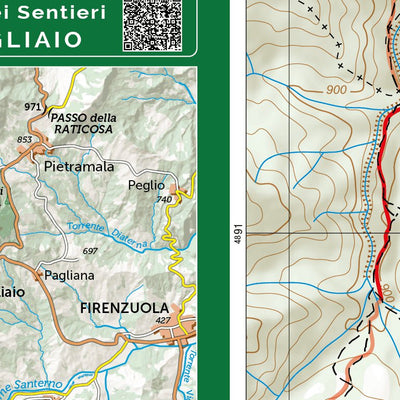 D.R.E.Am. Italia Oasi di Covigliaio - Carta dei Sentieri Scala 1:15.000 digital map