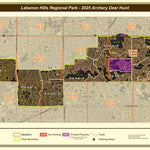 Lebanon Hills Regional Park - Deer Hunt Map - Aerial Photo Preview 1
