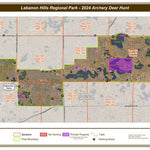 Lebanon Hills Regional Park - Deer Hunt Map - Aerial Photo Preview 1